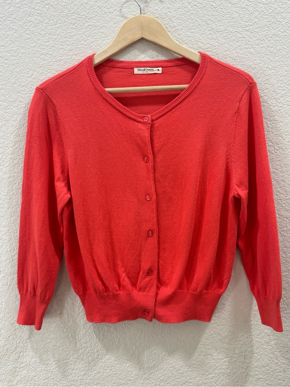 Woolrich Coral Button-Front Cardigan